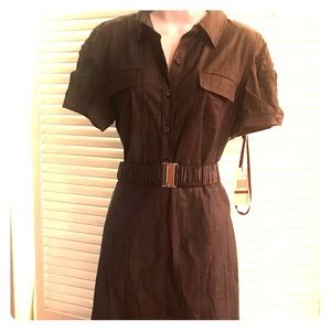 Gray denim Calvin Klein dress